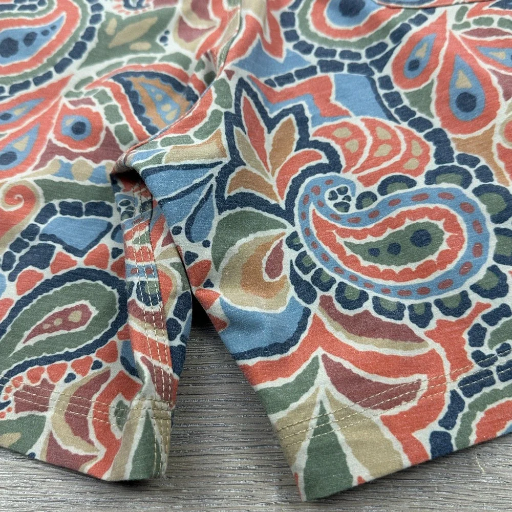 Banks Journal Paisley Board Shorts Mens 34 Muted Orange Blue Green Swim Trunks